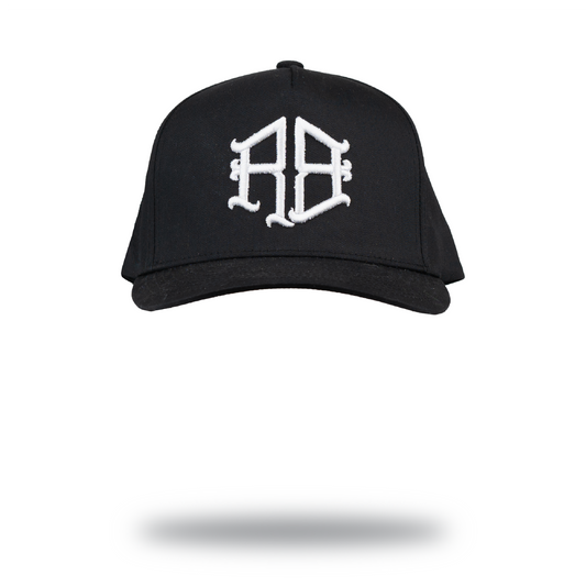 RBL LOGO 5 PANEL HAT (BLACK)