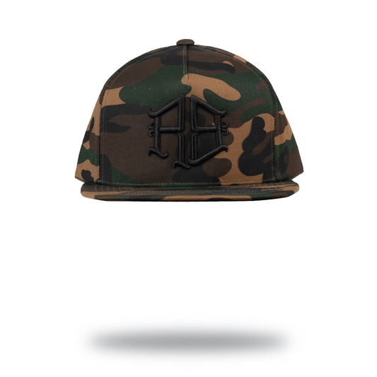 RBL LOGO 5 PANEL HAT (CAMO)