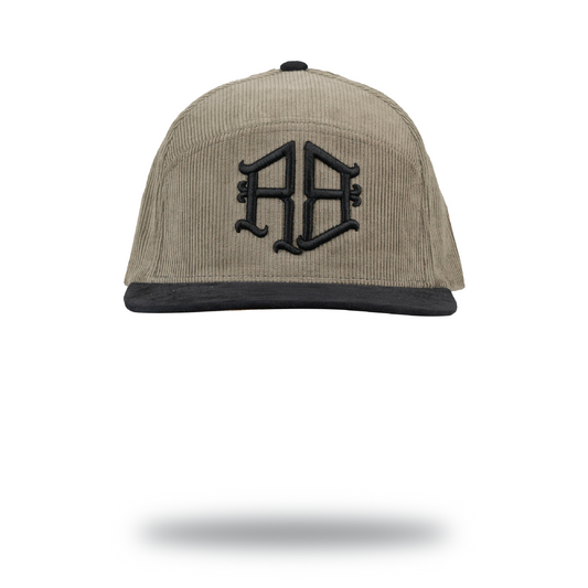 RBL LOGO 6 PANEL HYBRID HAT (OLIVE)